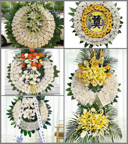 广东韶关市南雄市古市镇柴岭村花圈速递